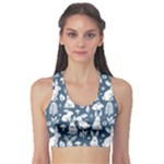 Easter bunny pattern Fitness Sports Bra