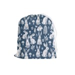 Easter bunny pattern Drawstring Pouch (Large)