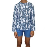 Easter bunny pattern Kids  Long Sleeve Swimwear