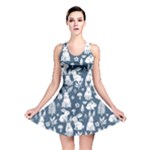 Easter bunny pattern Reversible Skater Dress