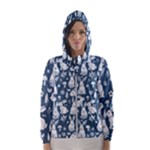 Easter bunny pattern Women s Hooded Windbreaker