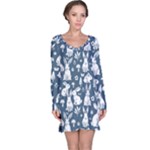 Easter bunny pattern Long Sleeve Nightdress