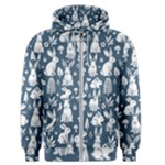 Easter bunny pattern Men s Zipper Hoodie