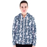 Easter bunny pattern Women s Zipper Hoodie