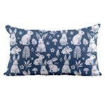 Easter bunny pattern 22 x14  Lumbar Throw Cushion Case (Two Sides)
