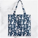 Zipper Grocery Tote Bag 