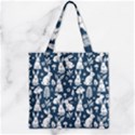 Zipper Grocery Tote Bag 