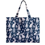Easter bunny pattern Zipper Mini Tote Bag
