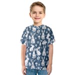 Easter bunny pattern Kids  Sport Mesh T-Shirt