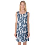 Easter bunny pattern Sleeveless Satin Nightdress