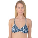 Easter bunny pattern Reversible Tri Bikini Top