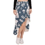 Easter bunny pattern Asymmetrical Ruffle Hem Skirt 
