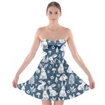 Easter bunny pattern Strapless Bra Top Dress