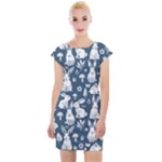 Easter bunny pattern Cap Sleeve Bodycon Dress
