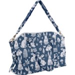 Easter bunny pattern Canvas Crossbody Bag