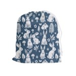 Easter bunny pattern Drawstring Pouch (XL)