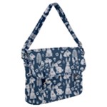 Easter bunny pattern Buckle Messenger Bag