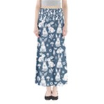 Easter bunny pattern Full Length Maxi Skirt
