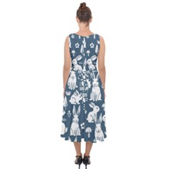 Midi Tie-Back Chiffon Dress 