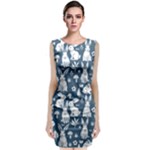 Easter bunny pattern Classic Sleeveless Midi Dress