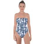 Easter bunny pattern Tie Back One Piece Swimsuit