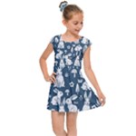 Easter bunny pattern Kids  Cap Sleeve Dress