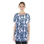 Easter bunny pattern Skirt Hem Sports Top