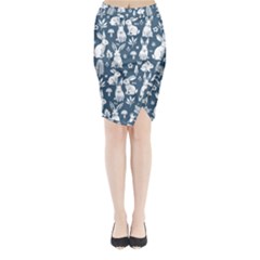 Easter bunny pattern Midi Wrap Pencil Skirt from ArtsNow.com