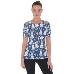 Shoulder Cut Out Short Sleeve Top 