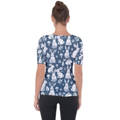 Shoulder Cut Out Short Sleeve Top 