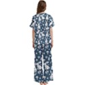 Short Sleeve Long Pants Satin Pajamas Set 