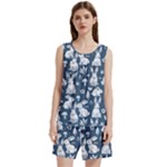 Easter bunny pattern Sleeveless Cozy Lounge Set 