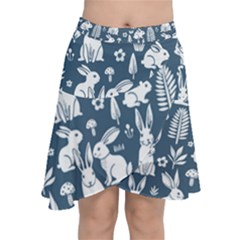 Chiffon Wrap Front Skirt 