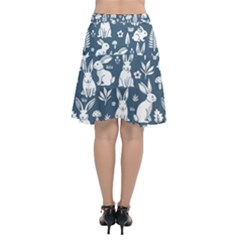 Chiffon Wrap Front Skirt 