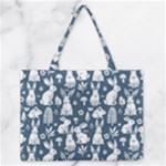 Easter bunny pattern Zipper Medium Tote Bag