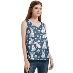 Women s V-Neck Sleeveless Satin Top 