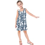 Easter bunny pattern Kids  Sleeveless Dress