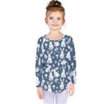 Easter bunny pattern Kids  Long Sleeve T-Shirt