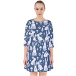 Easter bunny pattern Smock Dress