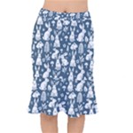 Easter bunny pattern Short Mermaid Skirt