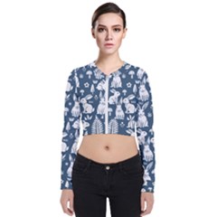 Long Sleeve Zip Up Bomber Jacket 