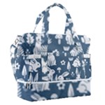 Easter bunny pattern Sports Shoulder Bag with Shoes Compartment
