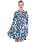 Easter bunny pattern Long Sleeve Panel Dress