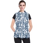 Easter bunny pattern Women s Puffer Vest