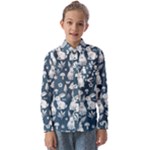 Easter bunny pattern Kids  Long Sleeve Shirt