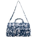 Easter bunny pattern Sports Gym Duffle Bag with Shoe Compartment