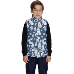 Easter bunny pattern Kid s Button Up Puffer Vest from ArtsNow.com