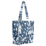 Easter bunny pattern Everyday Shoulder Bag with Pouch Bag