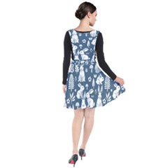 Plunge Pinafore Dress 