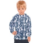 Easter bunny pattern Kids  Hooded Pullover
